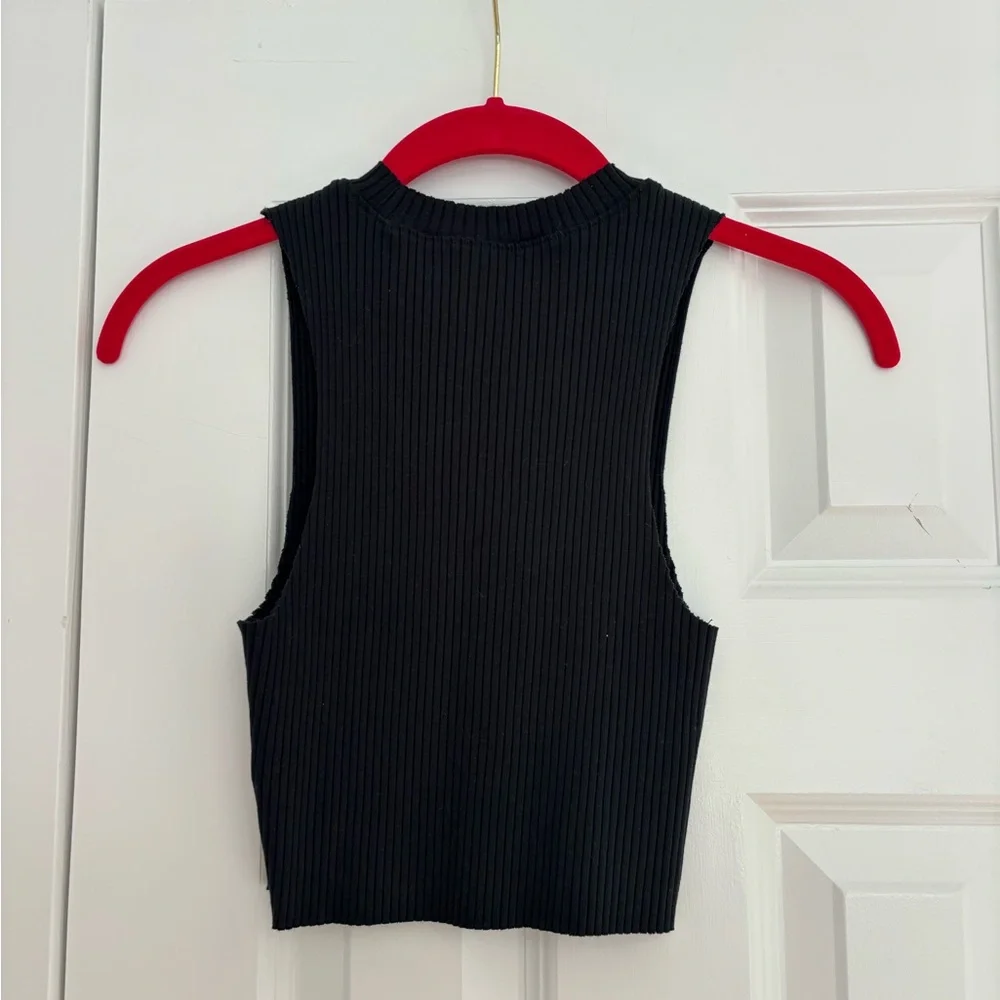 Aerie Cropped Ribbed Top - Picture 2 of 3